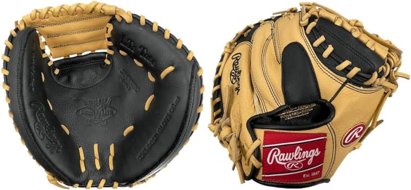 Rawlings Select Pro Lite Series 32" Catcher's Mitt (2023) -Ideal for The Youth Player Superior Craftsmanship for Elite Performance. Blonde/Black Classic Colorway - Image 1